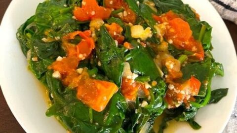 Image for Sauteed Spinach and Tomatoes Recipe
