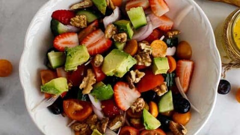 Image for Summer berry salad with passion fruit vinaigrette