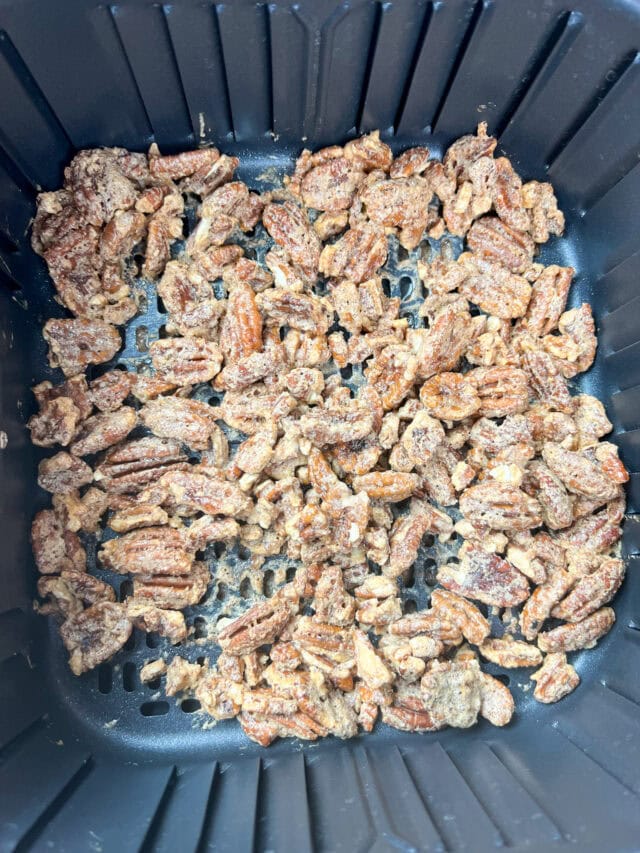 Easy Air Fryer Candied Pecans Back To My Southern Roots
