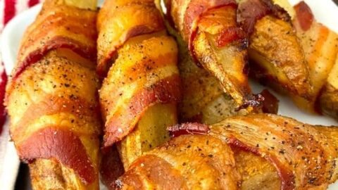 Image for Bacon Wrapped Potato Wedges Recipe