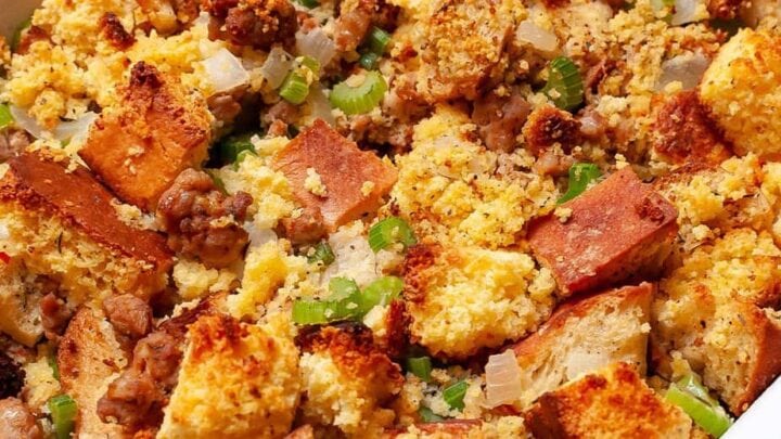 Image for Southern Jiffy Cornbread Dressing With Sausage