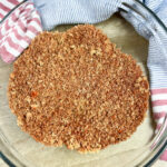 A bowl of pork seasoning in a clear glass bowl.