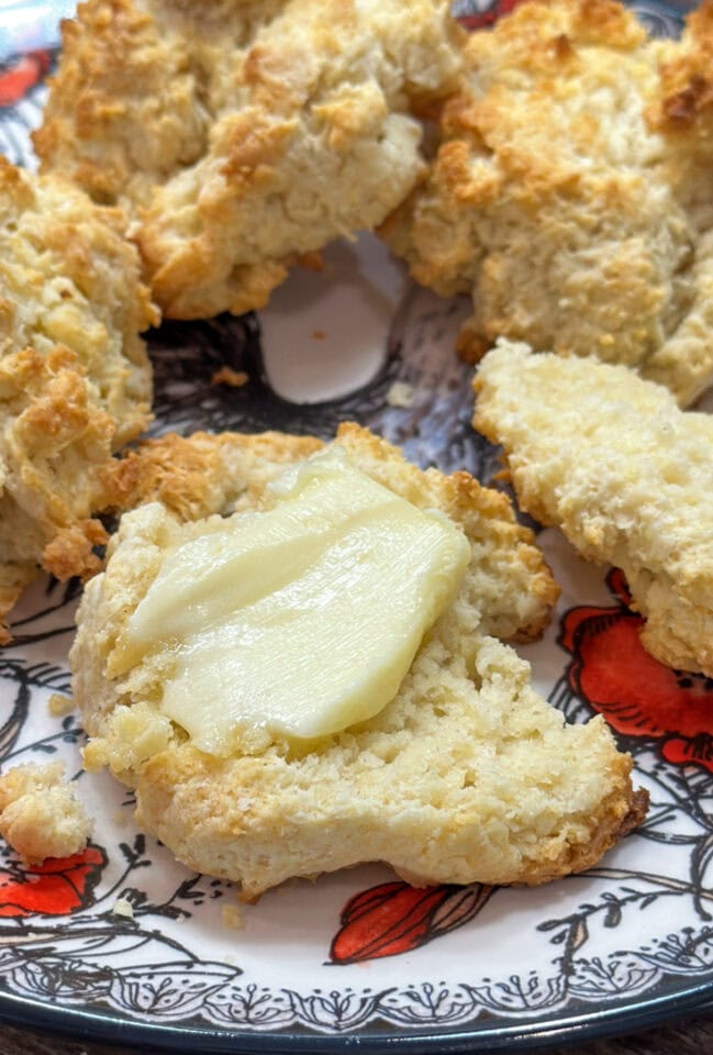 The Best 3 Ingredient Homemade Drop Biscuits - Back To My Southern Roots