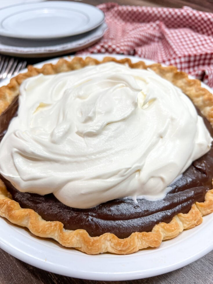 Homemade Chocolate Cream Pie Recipe Back To My Southern Roots