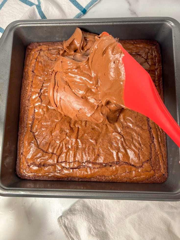 Easy And Creamy Chocolate Frosting For Brownies Back To My Southern Roots