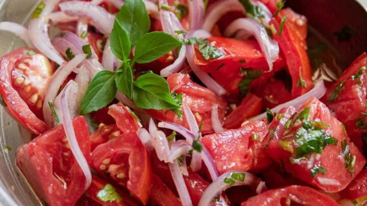 Image for Marinated Tomato Salad With Herbs