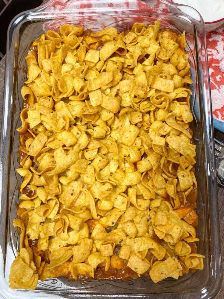 How To Make The Best Frito Pie With Ground Beef Back To My Southern Roots