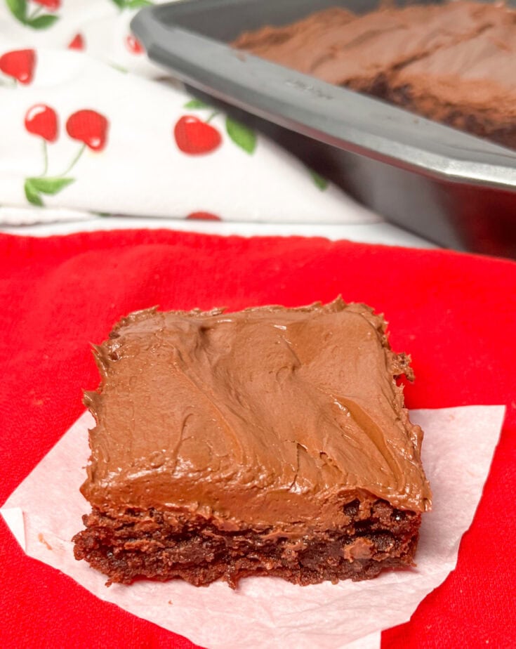 Easy And Creamy Chocolate Frosting For Brownies Back To My Southern Roots