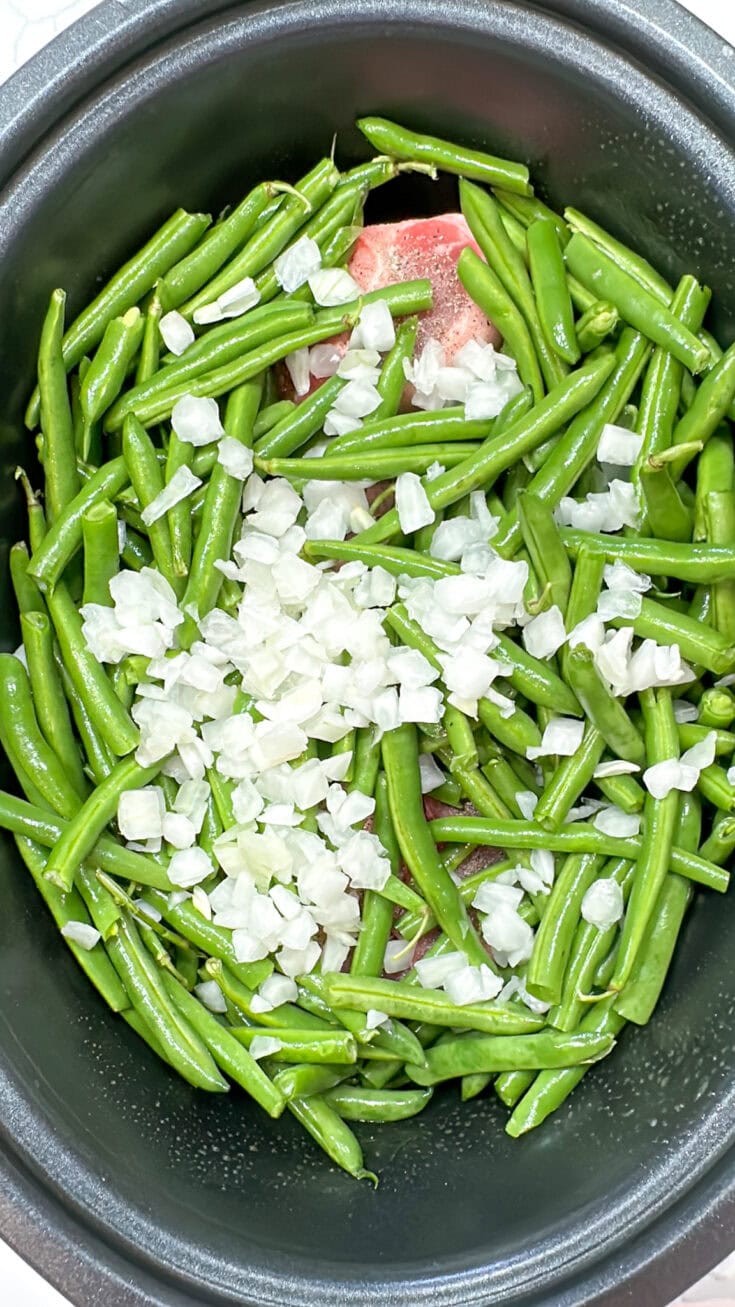 Crock Pot Southern Green Beans And Ham Hock Back To My Southern Roots