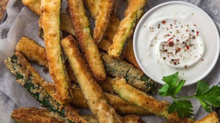 Image for Crispy Baked Zucchini Fries- Just 4 Ingredients!