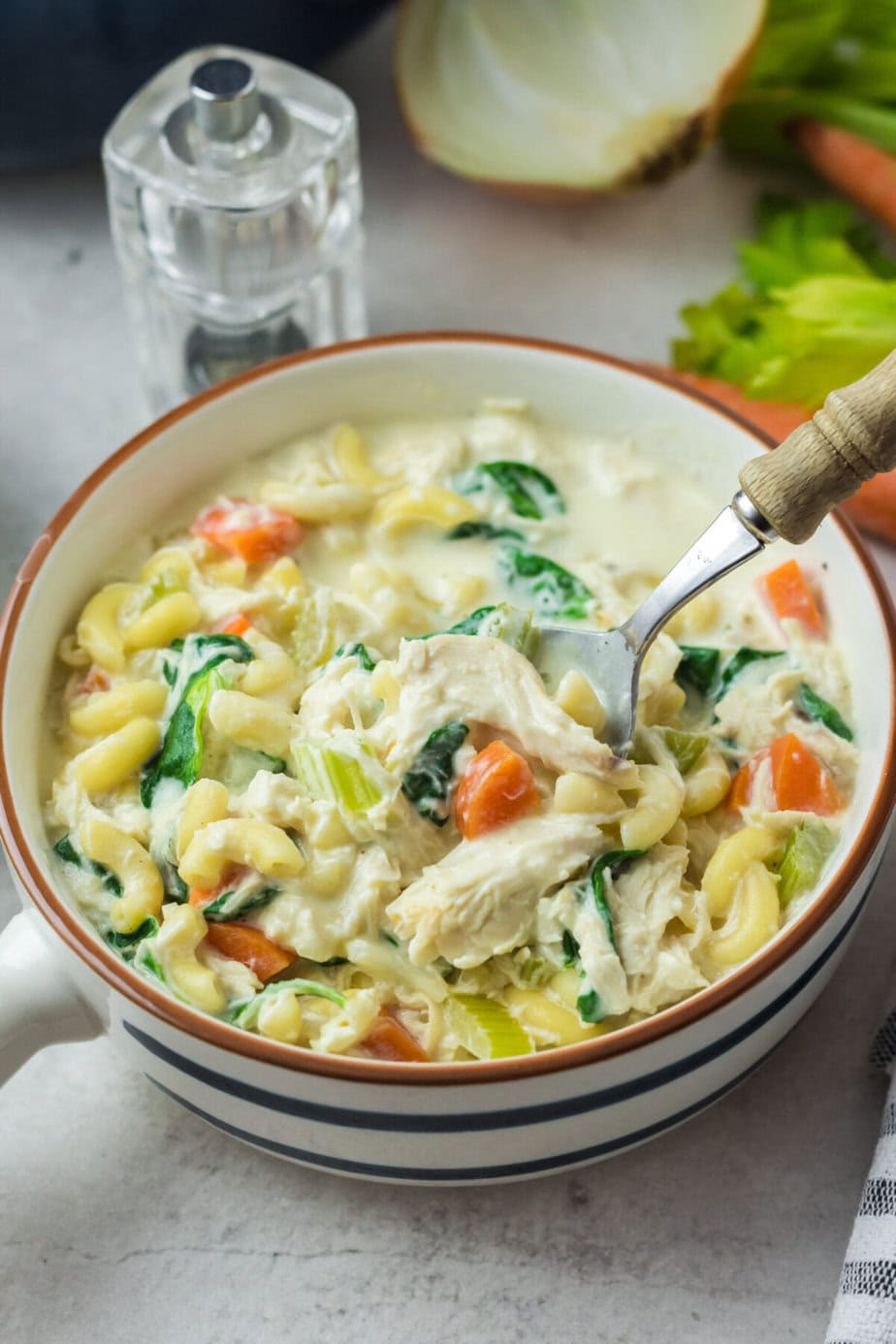 The Best Creamy Crack Chicken Noodle Soup Recipe Back To My Southern
