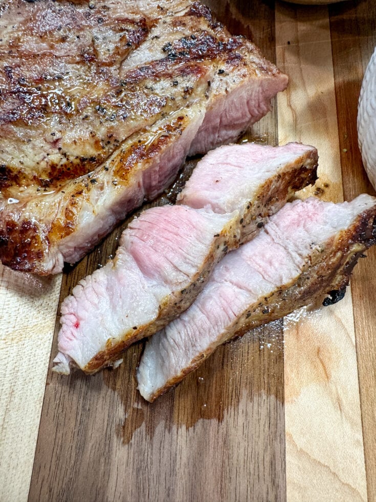 Easy And Tender Grilled Pork Shoulder Steak Back To My Southern Roots