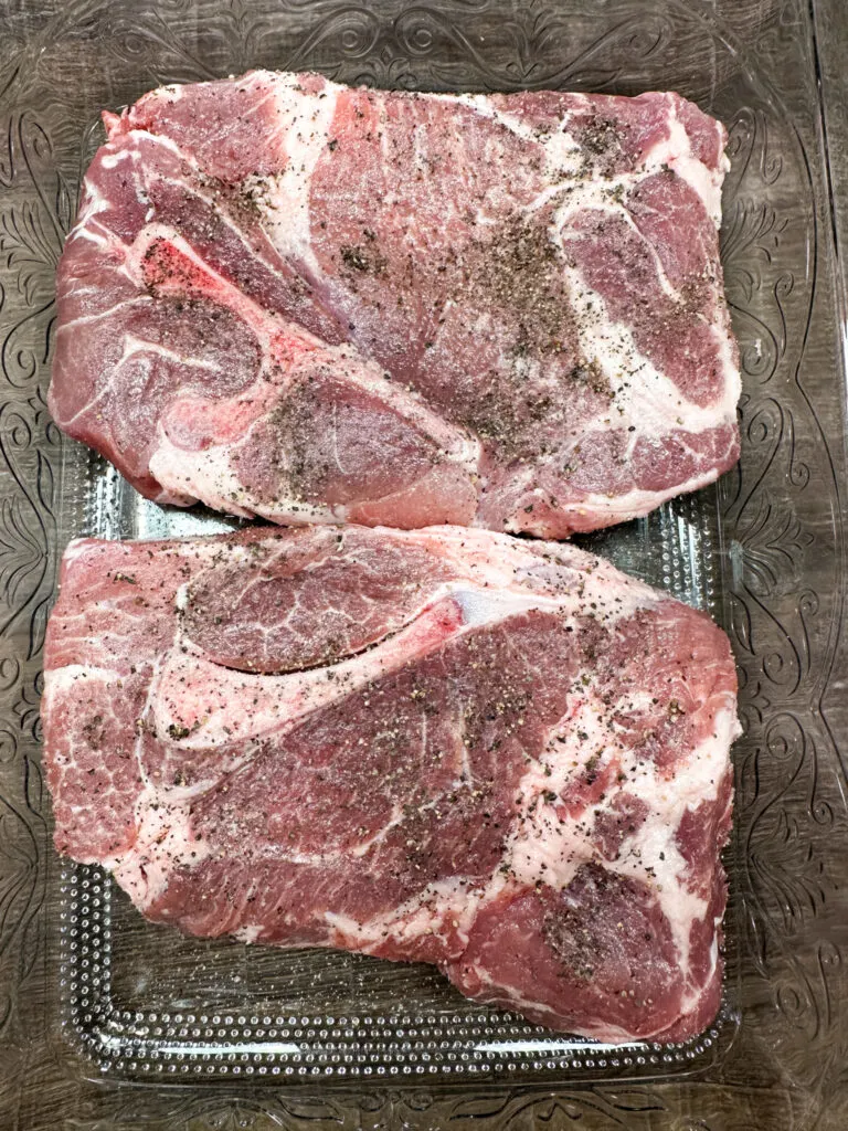 Easy And Tender Grilled Pork Shoulder Steak Back To My Southern Roots