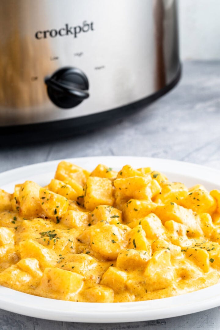 The Best Crock Pot Cheesy Potatoes - Back To My Southern Roots