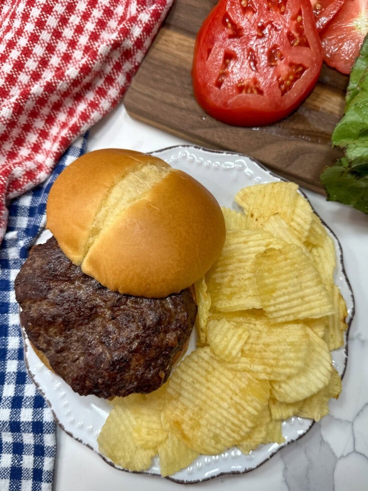 Easy and Quick Air Fryer Juicy Hamburger Recipe Back To My Southern Roots