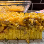 Egg bake on a palte.