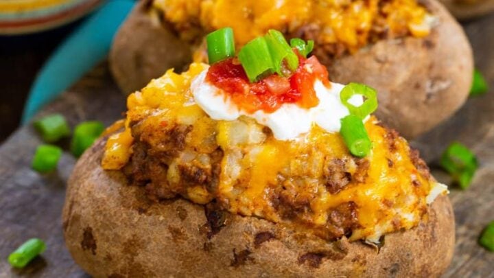 Image for Double Stuffed Taco Potatoes and a Giveaway