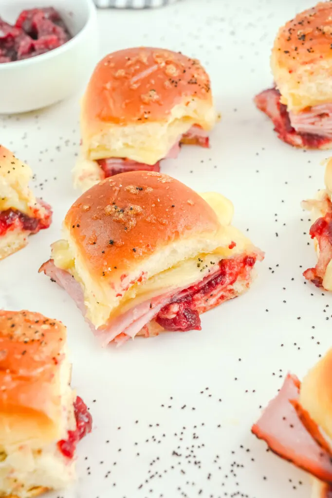 Ham and Cranberry Sliders