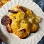 Smoked sausage and potato casserole