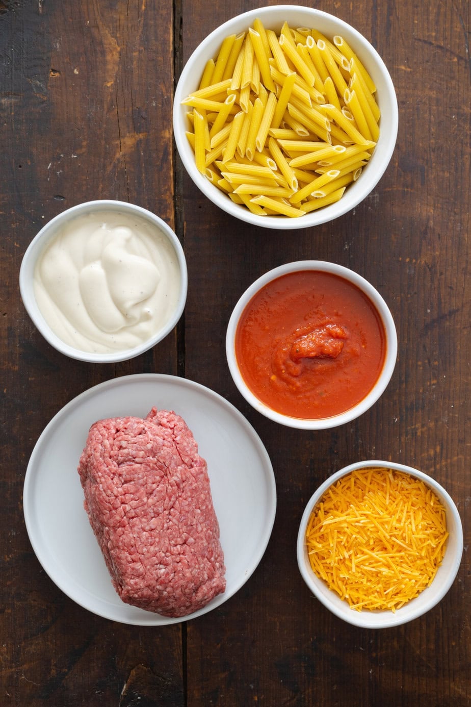 Easy Ground Beef Penne Pasta Bake