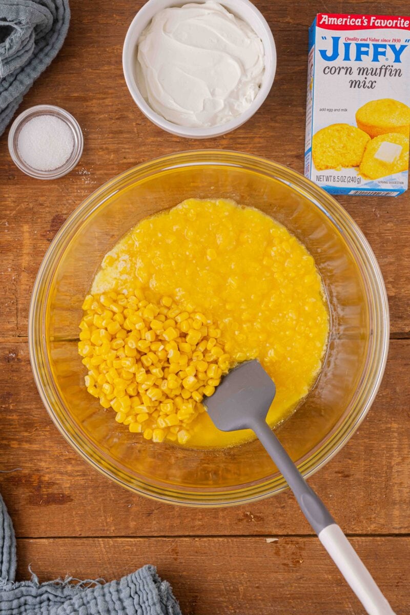 Jiffy Cornbread with Creamed Corn - Back To My Southern Roots