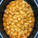 Cooked tater tot casserole