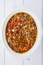 Slow Cooker Hamburger and Vegetable Soup - Back To My Southern Roots