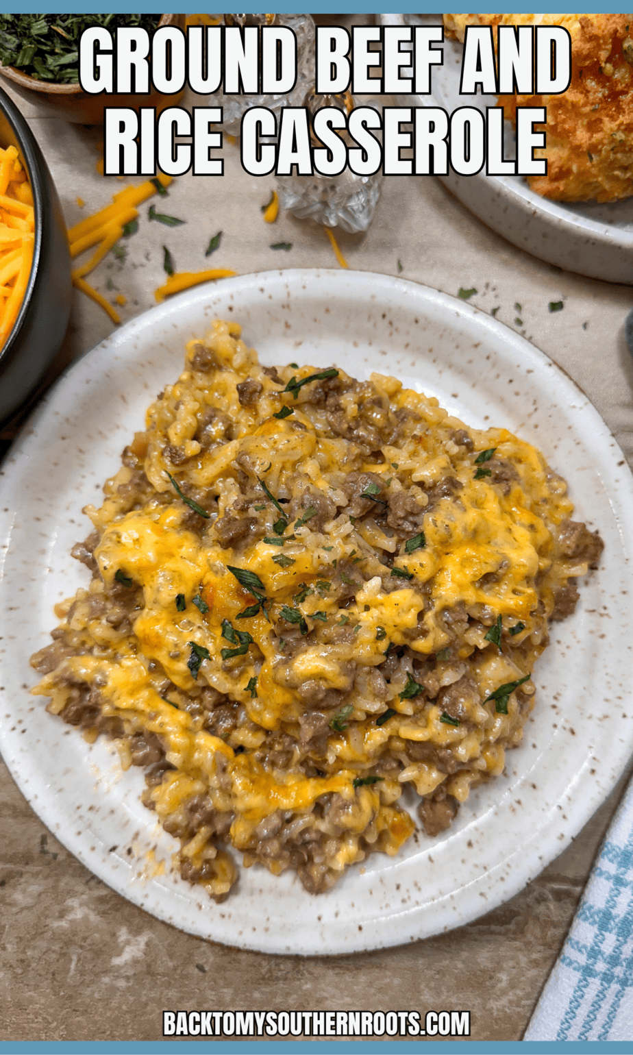 Ground Beef and Rice Casserole - Back To My Southern Roots